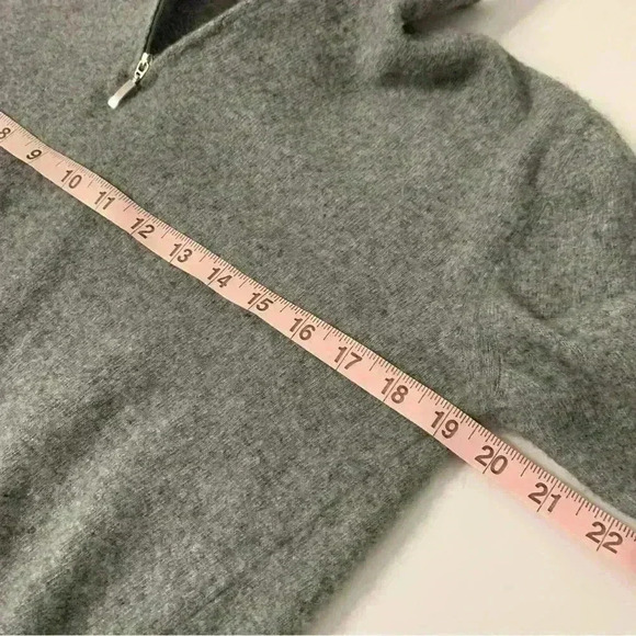 Bartolini Women’s Wool Cashmere Blend Half Zip Sweater Large - Picture 6 of 8